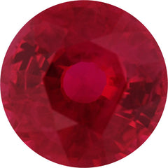 Ruby Gemstone with Round Cut AA Quality, 1/4 inch, 1ct